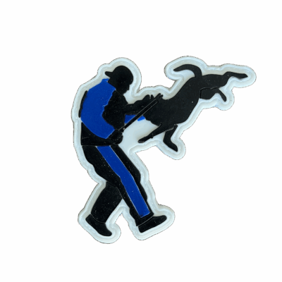 Dog Man Decoy Patch Blue